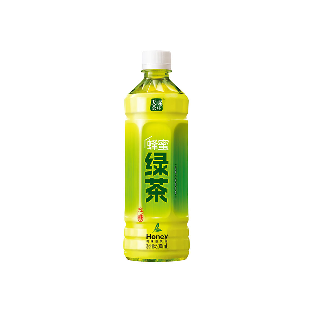 天喔茶庄 蜂蜜绿茶500ml*12